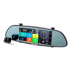 Видеорегистратор-зеркало Eplutus D30 с 2-мя камерами на базе Android с GPS и Wi-Fi