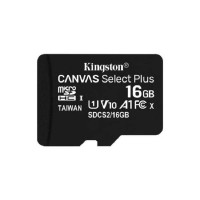 Карта памяти microSDHC 16GB Kingston Canvas Select Class 10 UHS-I U1 + SD adapter (SDCS/16GB)
