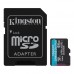 Карта памяти Micro SDXC Kingston 64Gb Canvas Go Plus SDCG3/64GB UHS-I U3 A2 (170/70 MB/s)