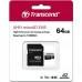 Карта памяти MicroSD  64GB  Transcend 330S UHS-I U3 V30 A2 (TS64GUSD330S)