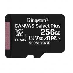 Карта памяти MicroSDXC Kingston 256GB Class 10 Canvas Select UHS-I U3 (100 MBb/s)(SDCS2/256GB)