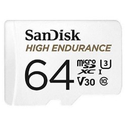 Карта памяти Micro SDXC Sandisk 64Gb High Endurance U3 V30 (SDSQQNR-064G-GN6IA)