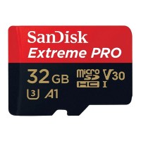 Карта памяти SanDisk Extreme Pro microSDHC Class 10 UHS Class 3 V30 A1 100MB/s 32GB + SD adapter (SDSQXCG-032G-GN6MA)