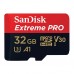 Карта памяти SanDisk Extreme Pro microSDHC Class 10 UHS Class 3 V30 A1 100MB/s 32GB + SD adapter 