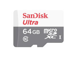 Карта памяти microSDHC 64GB SanDisk Ultra Class 10 UHS-I 100MB/s + SD adapter (SDCQUNS-064G-GN3MA)