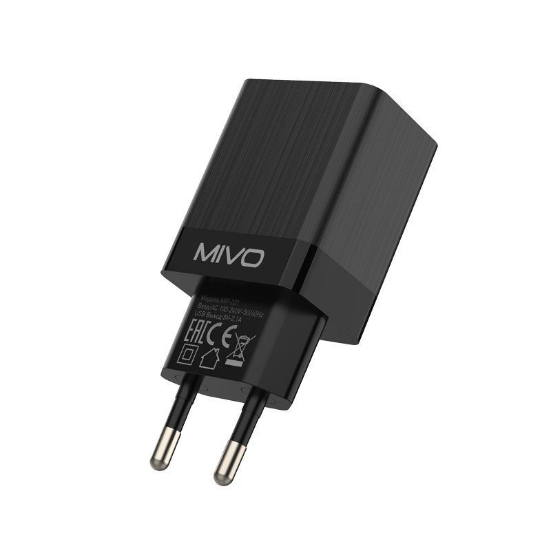 Сетевое зарядное устройство MIVO 2.1A 2xUSB  MP-221