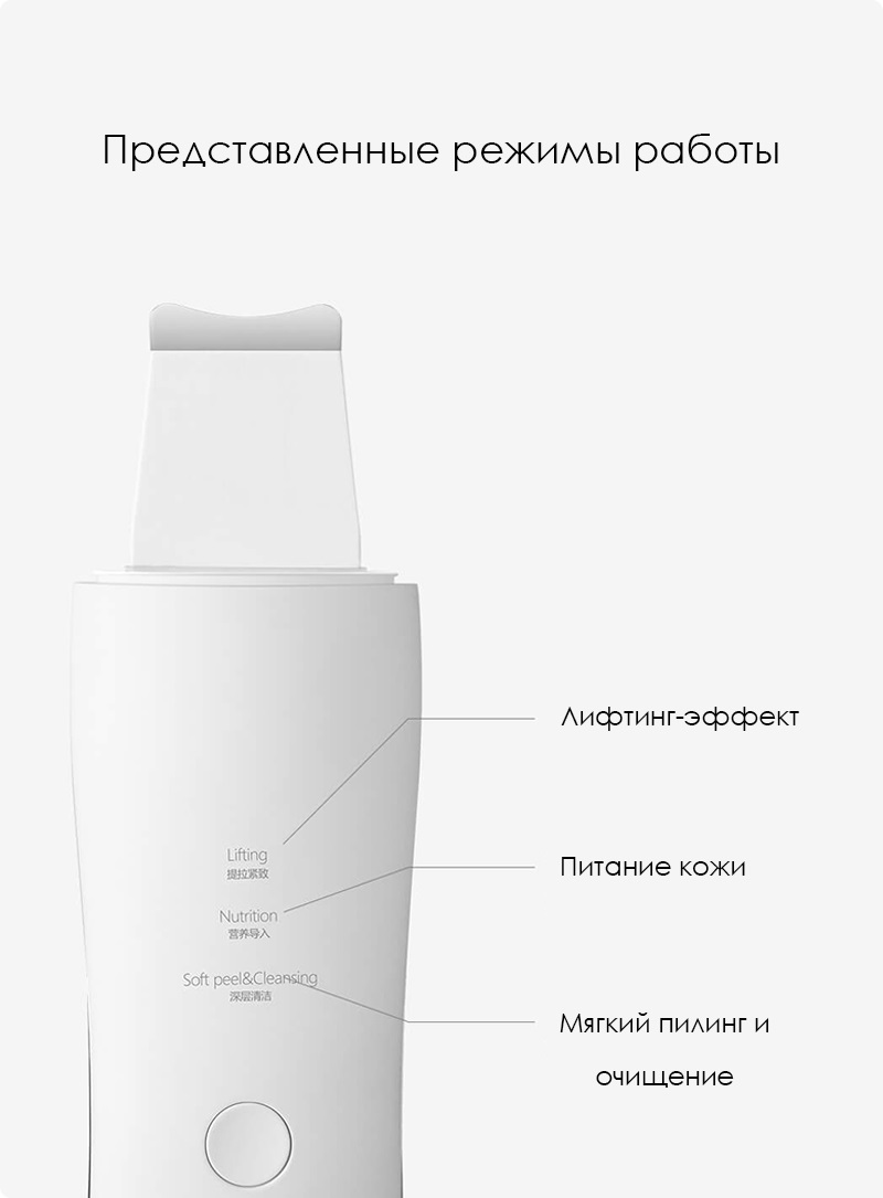 Ультразвуковой прибор для чистки лица Xiaomi Wellskins ultrasonic skin skrubber WX-CJ101