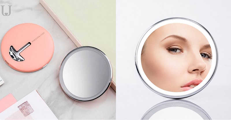 Зеркало для макияжа с подсветкой Xiaomi Jordan&Judy LED Makeup Mirror Black (NV030)