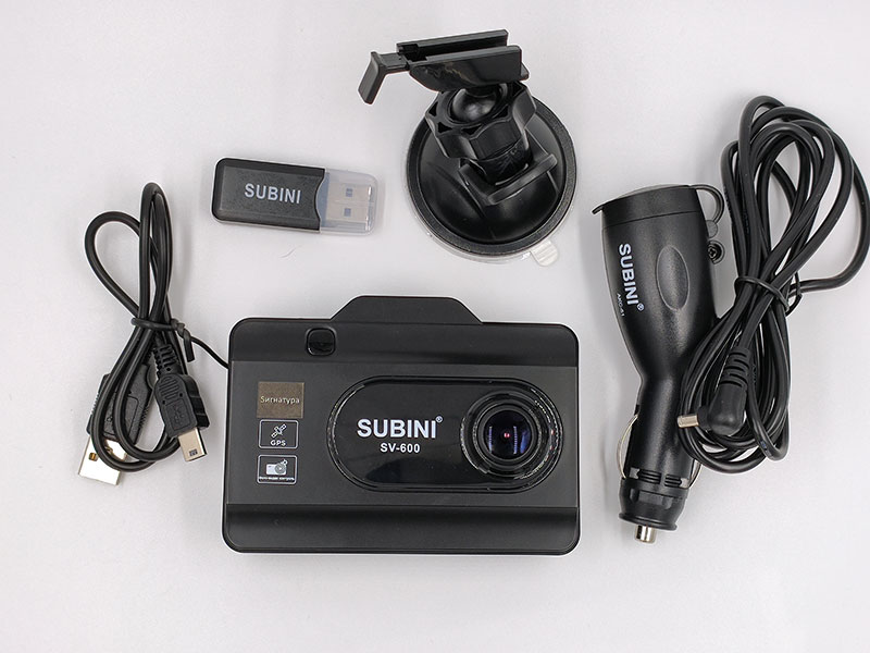 Видеорегистратор с сигнатурным антирадаром Subini SV-600