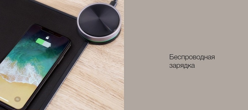 Коврик для мыши с беспроводной зарядкой Xiaomi Smart Qi Wireless Charging Mouse Pad (MWSP01)