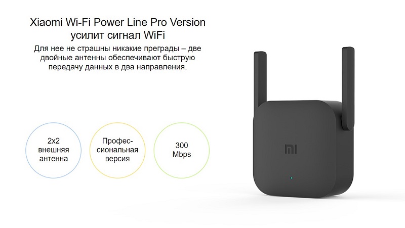 Wi-Fi усилитель сигнала (репитер) Xiaomi Mi WIFI Amplifier PRO