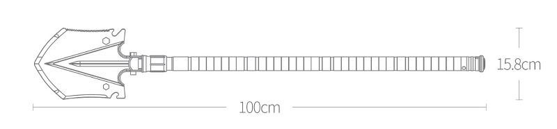 Многофункциональная лопата Xiaomi Nextool (100 см)