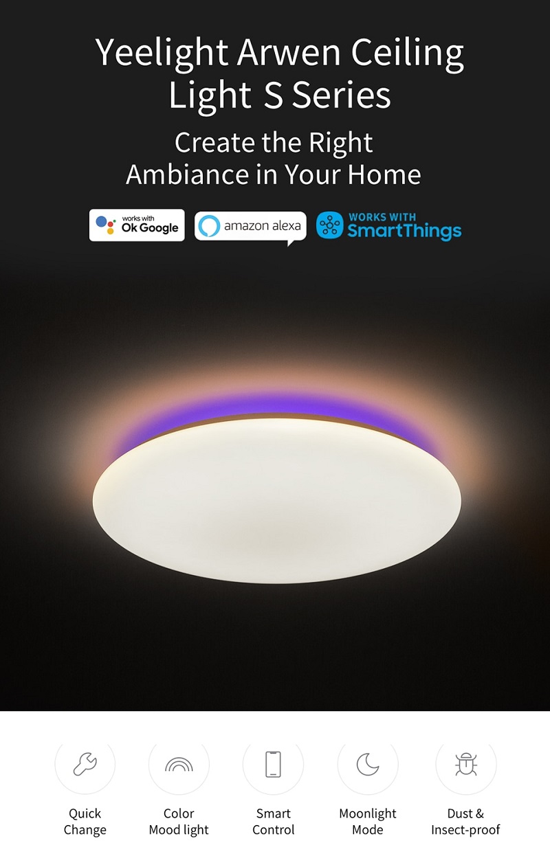 Потолочная лампа Xiaomi Yeelight Arwen Ceiling Light 450S RGB (YLXD013)