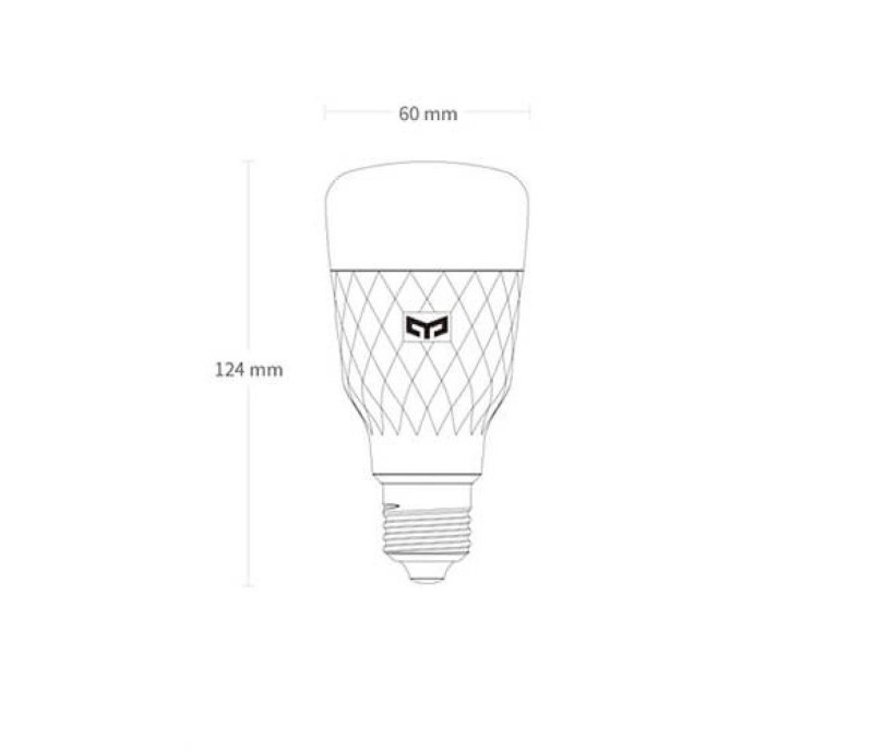 Лампа светодиодная Yeelight Xiaomi Led Bulb белый (YLDP15YL) Dimmable